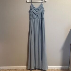 Chic Light Blue Maxi Dress